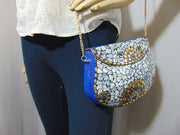 seashell Mosaic metal clutch bag
