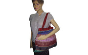SARI PATCH V CUT SHOULDER BAG