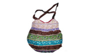 SARI PATCH V CUT SHOULDER BAG
