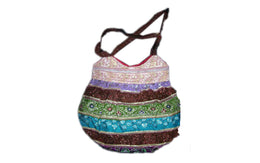 SARI PATCH V CUT SHOULDER BAG