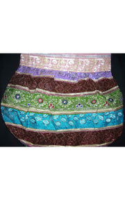 SARI PATCH V CUT SHOULDER BAG
