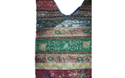 SHINING BORDER V CUT ETHNIC BAG