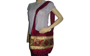 SATIN DESIGNER SHOULDER  BAG