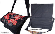 CANVAS EMBERIODERY SHOULDER BAG