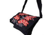 CANVAS EMBERIODERY SHOULDER BAG