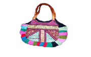 KATHA ZARI WORK  ROUND SHOULDER BAG