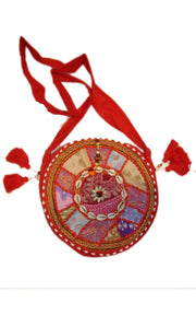 ROUND TRIBAL ETHNIC BAG