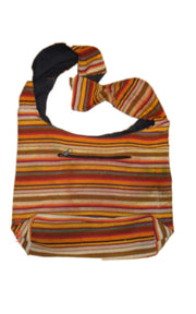 HANDLOOM SHOULDER BAG WITH CHAIN POCKET