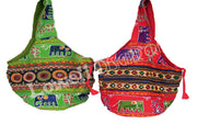 GUITAR SHAPE ETHNIC BAG