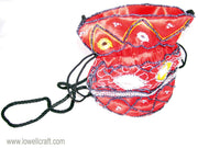 SATIN COIN DRAWSTRING BAG