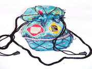 SATIN COIN DRAWSTRING BAG