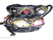SATIN COIN DRAWSTRING BAG