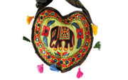 HEART SHAPE ETHNIC BAG
