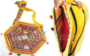 HEXAGONAL SHAPE ETHNIC BAG