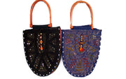 EMBROIDERY WOODEN HANDLE BAG