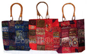 WOODEN HANDLE ETHNIC BAG