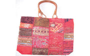 WOODEN HANDLE ETHNIC BAG