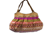 SKIRT STYLE SEQUENCE BORDER ETHNIC BAG(GLITTER BAG )