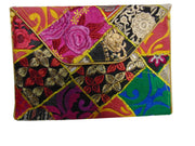 OLD EMBROIDERY CLUTCH BAG
