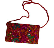 VELVET EMBROIDERY BAG
