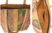 SILK ZARI BORDER HAND BAG