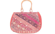 DESIGNER SILK SHOULDER BAG