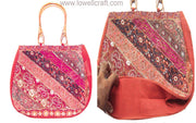 DESIGNER SILK SHOULDER BAG