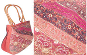 DESIGNER SILK SHOULDER BAG