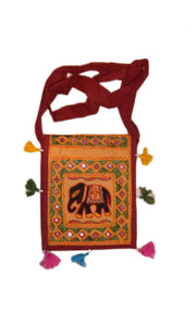 ELEPHANT PATCH ETHNIC SHOULDER BAGS
