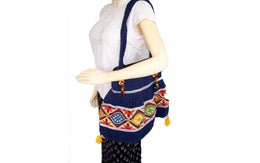 FROCK STYLE CANVAS SHOULDER BAG