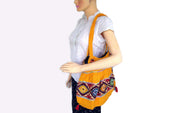 FROCK STYLE CANVAS SHOULDER BAG