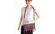 BLOCK PRINT BEADED PURSE BAG