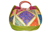 CANE HANDLE ETHNIC BAG