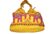 ELELEPHANT PATCHWORK  CANVAS BAG
