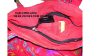 AARI ZARI EMBROIDERY COTTON ETHNIC BAG