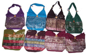 SARI BORDER CANVAS SHOULDER BAG