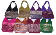 SARI BORDER CANVAS SHOULDER BAG