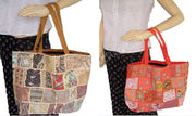 PATCH EMBROIDERY SHOULDER BAG