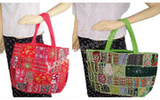 PATCH EMBROIDERY SHOULDER BAG