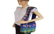 EMBROIDED SHOULDER BAG