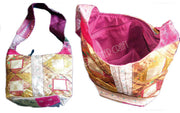 SILK BORDER SHOULDER BAG