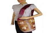 SILK BORDER SHOULDER BAG