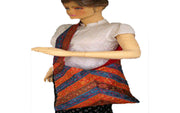 EMBROIDED BORDER HIPPI BAG