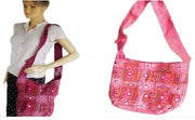 MIRROR EMBROIDERY SHOULDER BAG