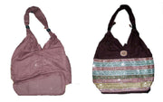 SEQUENCE BORDER CANVAS SHOULDER BAG