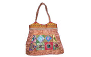 SILK BORDER & SILK PATCH SHOULDER SKIRT BAG(CHAKLI BAG)