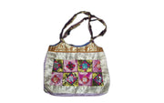 SILK BORDER & SILK PATCH SHOULDER SKIRT BAG(CHAKLI BAG)