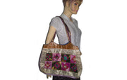 SILK BORDER & SILK PATCH SHOULDER SKIRT BAG(CHAKLI BAG)