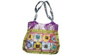 SILK BORDER & SILK PATCH SHOULDER SKIRT BAG(CHAKLI BAG)