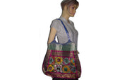 SILK BORDER & SILK PATCH SHOULDER SKIRT BAG(CHAKLI BAG)